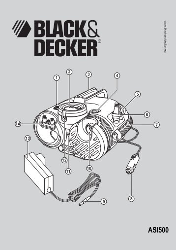BlackandDecker Inflatore- Asi500 - Type H1 - Instruction Manual (Europeo)