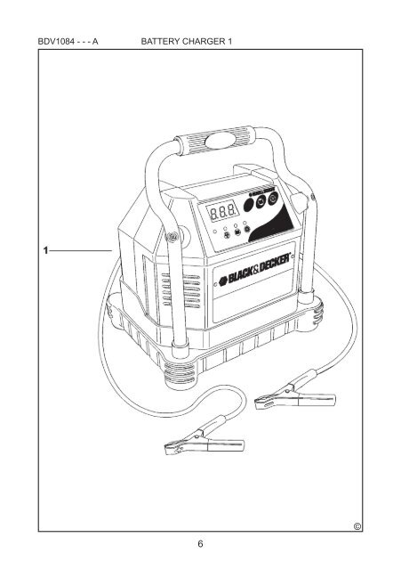 BlackandDecker Carica Batteria- Bdv1084 - Type 1 - Instruction Manual (Czech)