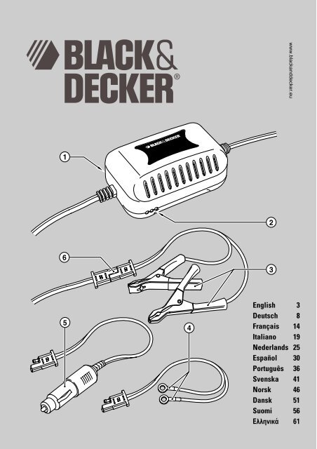 BlackandDecker Battery Booster- Bdv080 - Type 1 - 2 - Instruction Manual (Europeo)