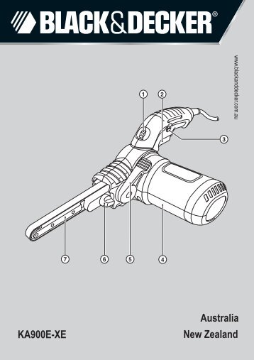 BlackandDecker Lima Elettrica- Ka900e - Type 1 - Instruction Manual (Australia Nuova Zelanda)