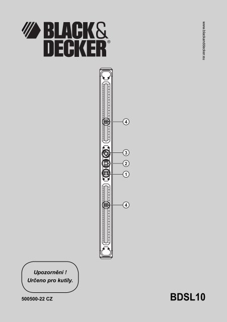 BlackandDecker Guida- Bdsl10 - Type 1 - Instruction Manual (Czech)