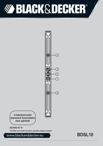 BlackandDecker Guida- Bdsl10 - Type 1 - Instruction Manual (Ungheria)