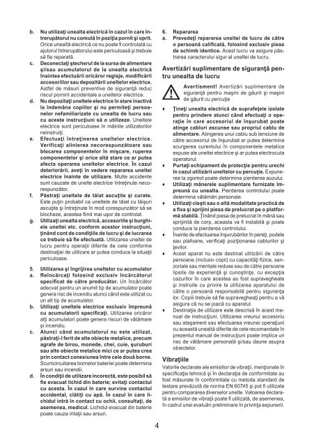 BlackandDecker Cacciavite- Kc460ln - Type H1 - Instruction Manual (Romania)