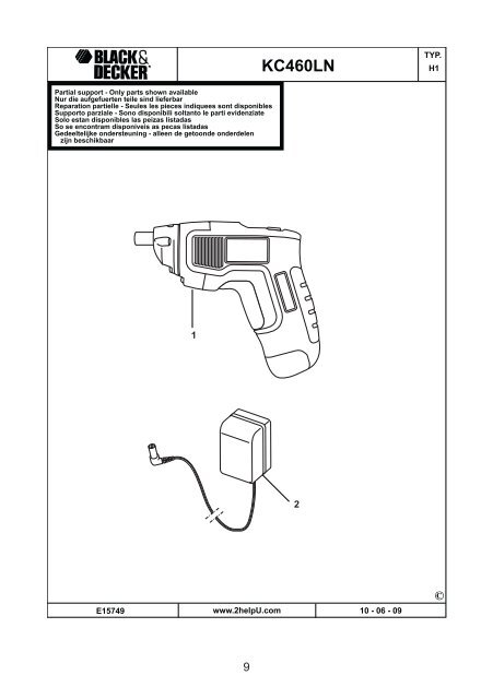 BlackandDecker Cacciavite- Kc460ln - Type H1 - Instruction Manual (Romania)