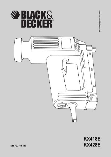 BlackandDecker Tacker- Kx418e - Type 2 - Instruction Manual (Turco)