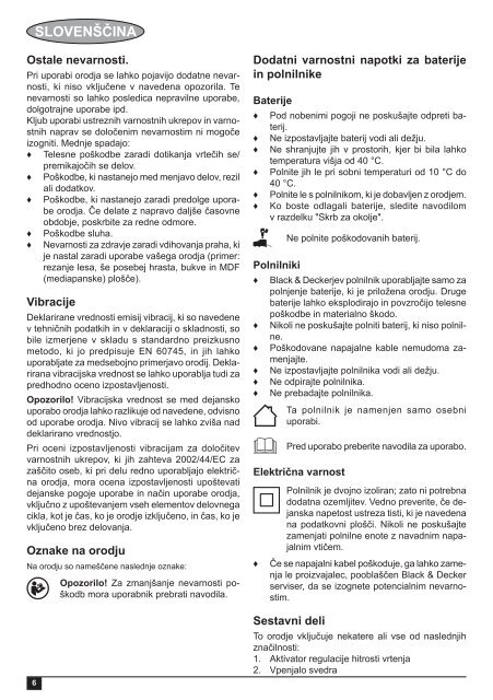 BlackandDecker Cacciavite- Bdcs36g - Type 1 - Instruction Manual (Balcani)