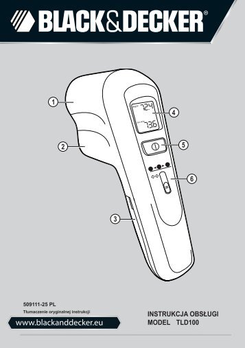 BlackandDecker Thermal Leak Detector- Tld100 - Type 1 - Instruction Manual (Polonia)