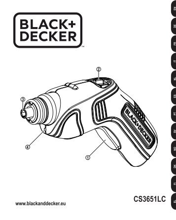 BlackandDecker Cacciavite Snza Cavo- Cs3651lc - Type H1 - Instruction Manual (Europeo)