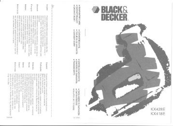 BlackandDecker Tacker- Kx428e - Type 1 - Instruction Manual (Europeo)
