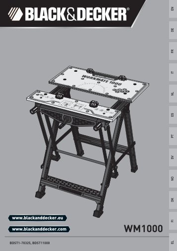 BlackandDecker Workmate- Wm1000 - Type 2 - Instruction Manual (Europeo)