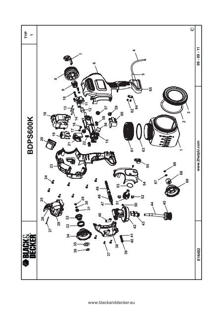 BlackandDecker Pistola A Spruzzo- Bdps600 - Type 1 - Instruction Manual (Europeo Orientale)