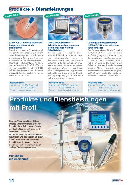 Schwerpunktthema - Jumo GmbH & Co. KG