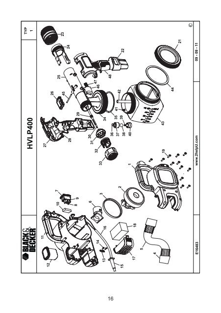 BlackandDecker Pistola A Spruzzo- Hvlp400 - Type 1 - Instruction Manual (Ungheria)