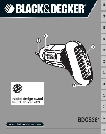 BlackandDecker Cacciavite- Bdcs361 - Type 1 - Instruction Manual (Europeo)