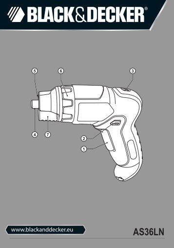 BlackandDecker Cacciavite- As36ln - Type H2 - Instruction Manual (Europeo)