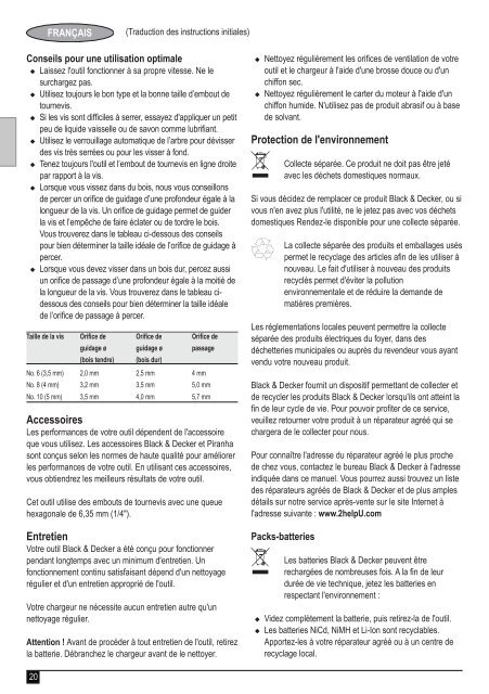 BlackandDecker Cacciavite- Pp360 - Type 1 - Instruction Manual (Europeo)