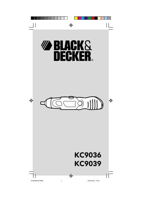 BlackandDecker Cacciavite Snza Cavo- Kc9039 - Type 1-2 - Instruction Manual (Europeo)