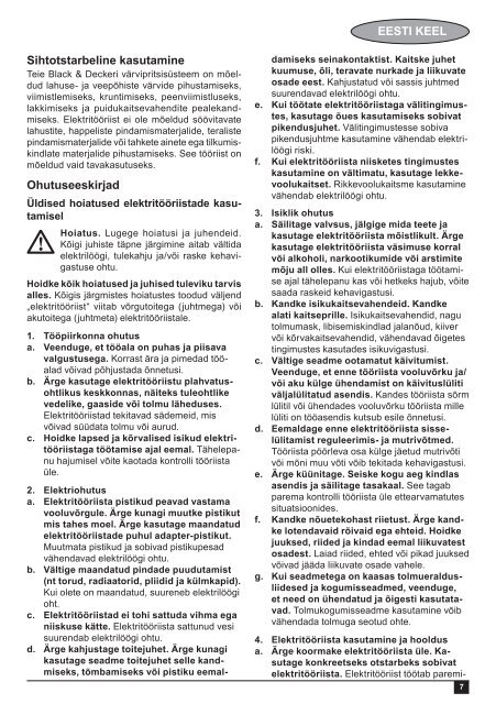 BlackandDecker Pistola A Spruzzo- Hvlp200 - Type 1 - Instruction Manual (Europeo Orientale)