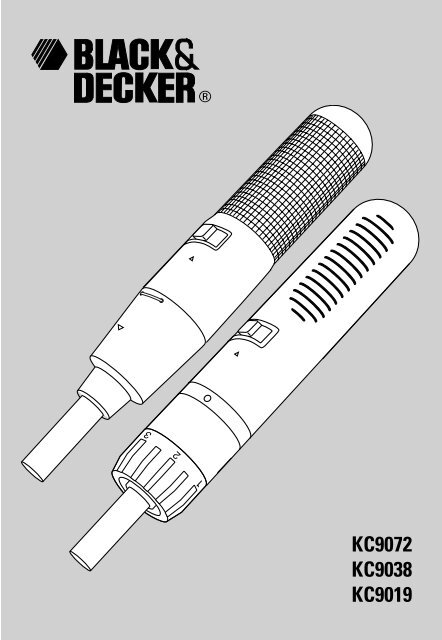 BlackandDecker Cacciavite- Kc9019 - Type 1 - Instruction Manual