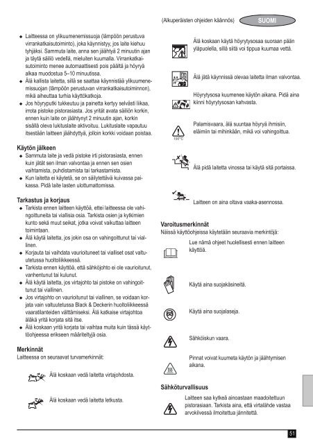 BlackandDecker Raschia Carta Parati- Kx3300 - Type 1-2 - Instruction Manual (Europeo)