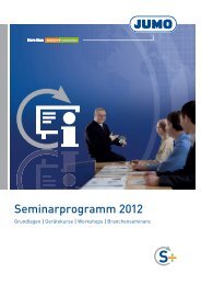 Seminarprogramm 2012 - Jumo GmbH & Co. KG