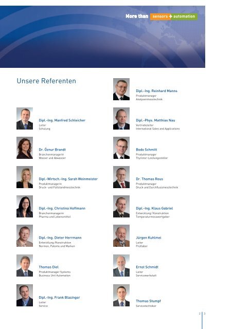 Seminarprogramm 2012 - Jumo GmbH & Co. KG