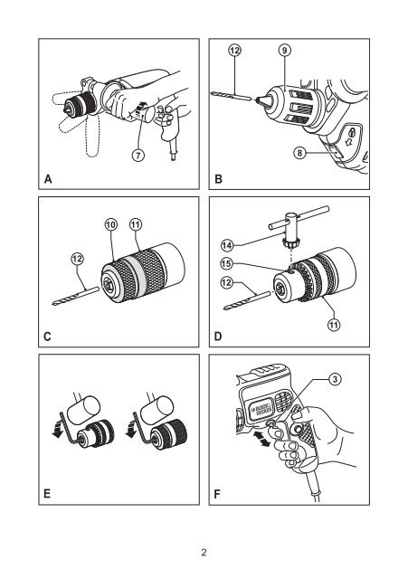 BlackandDecker Trapano Percussione- Cd714cres - Type 2 - Instruction Manual (Romania)