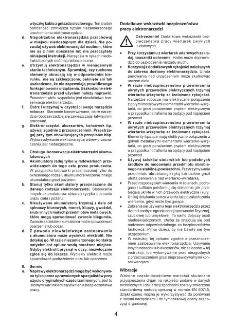 BlackandDecker Trapano Percussione- Egbhp1881 - Type 1 - Instruction Manual (Polonia)