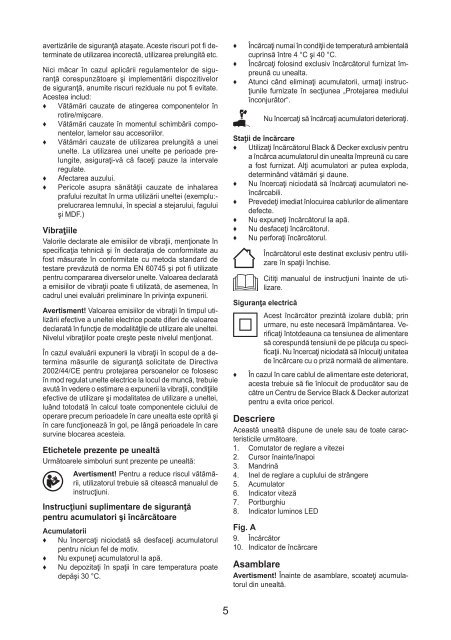 BlackandDecker Trapano Senza Cavo- Asl186 - Type H1 - Instruction Manual (Romania)