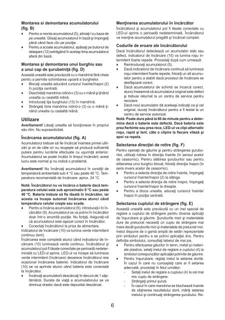 BlackandDecker Trapano Senza Cavo- Asl186 - Type H1 - Instruction Manual (Romania)