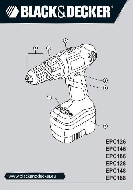 BlackandDecker Trapano Senza Cavo- Epc146 - Type H1 - Instruction Manual (Europeo Orientale)