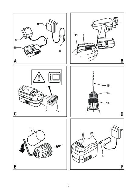 BlackandDecker Trapano Senza Cavo- Epc186 - Type H1 - Instruction Manual (Ungheria)