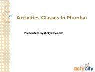 Activities Provider - Actycity- Mumbai-Pune