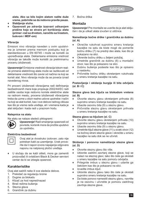 BlackandDecker Trapano Percussione- Kr653 - Type 2 - Instruction Manual (Balcani)