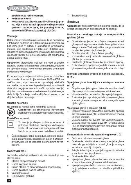 BlackandDecker Trapano Percussione- Kr653 - Type 2 - Instruction Manual (Balcani)