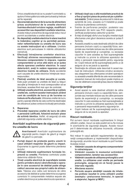 BlackandDecker Trapano Percussione- Kr653 - Type 2 - Instruction Manual (Romania)