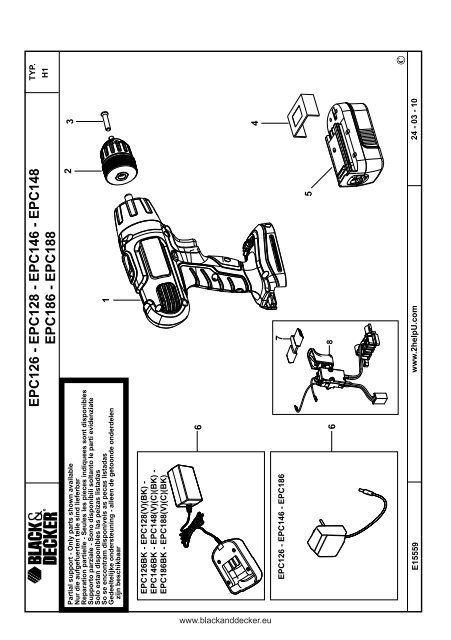 BlackandDecker Trapano Senza Cavo- Epc146 - Type H1 - Instruction Manual (Balcani)