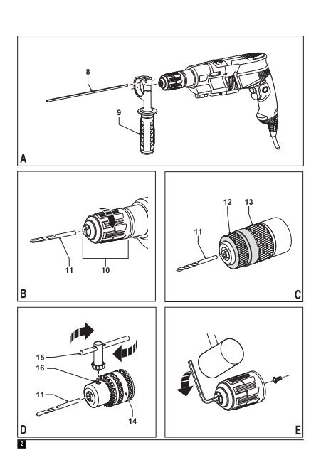 BlackandDecker Trapano Percussione- Kr910 - Type 2 - Instruction Manual (Europeo)