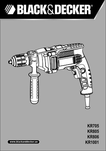 BlackandDecker Trapano- Kr805 - Type 1 - Instruction Manual (Inglese - Arabo)