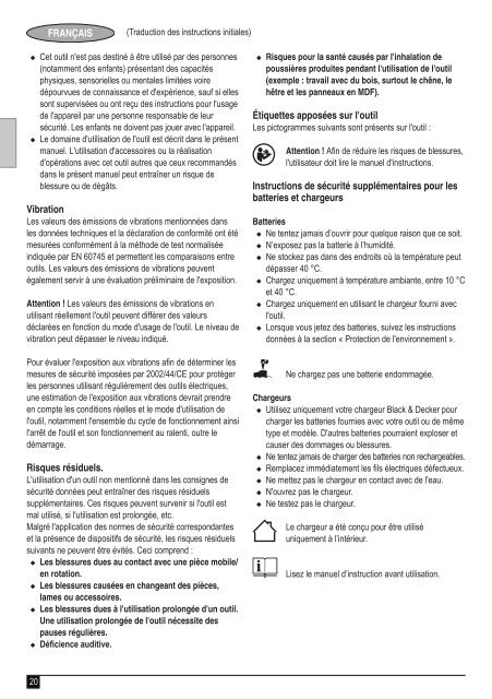 BlackandDecker Trapano Senza Cavo- Hp186f4lbk - Type H3 - Instruction Manual (Europeo)