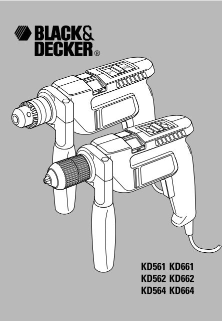 BlackandDecker Trapano Percussione- Kd661 - Type 1 - Instruction Manual