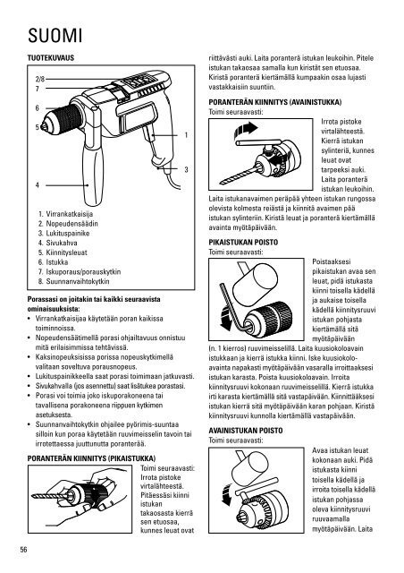 BlackandDecker Trapano Percussione- Kd661 - Type 1 - Instruction Manual