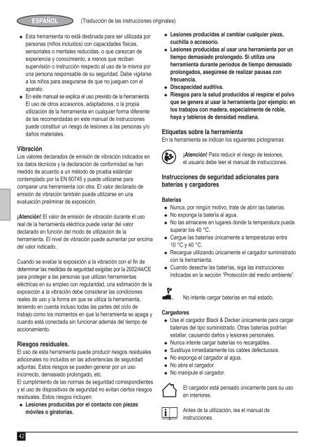 BlackandDecker Trapano Senza Cavo- Hp188f4lbk - Type H3 - Instruction Manual (Europeo)