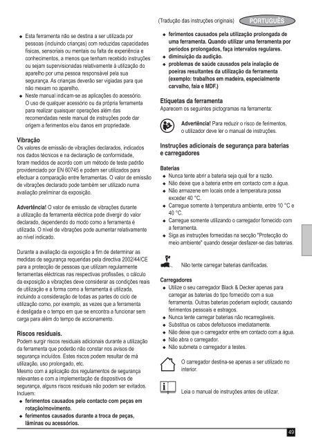 BlackandDecker Trapano Senza Cavo- Hp188f4lbk - Type H3 - Instruction Manual (Europeo)