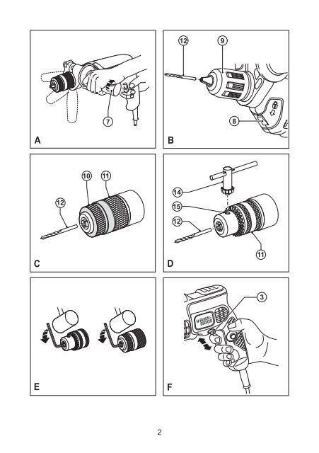 BlackandDecker Trapano- Kr50cre - Type 1 - Instruction Manual (Romania)