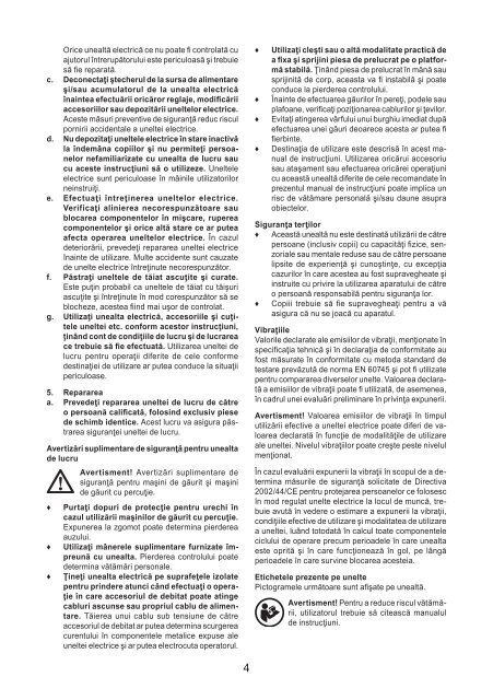 BlackandDecker Trapano- Kr50cre - Type 1 - Instruction Manual (Romania)