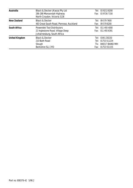 BlackandDecker Trapano Percussione- Kd661 - Type 1 - Instruction Manual