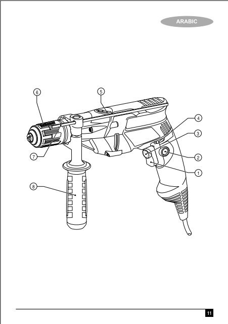 BlackandDecker Trapano Percussione- Kr703 - Type 2 - Instruction Manual (Inglese - Arabo)