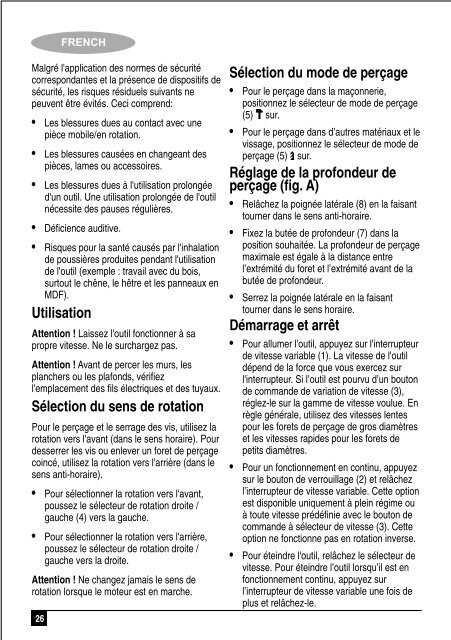 BlackandDecker Trapano Percussione- Kr703 - Type 2 - Instruction Manual (Inglese - Arabo)