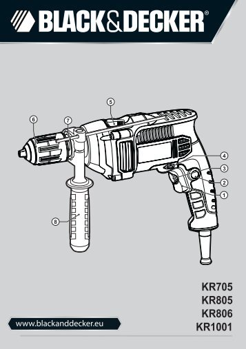 BlackandDecker Trapano- Kr705 - Type 1 - Instruction Manual (Europeo Orientale)